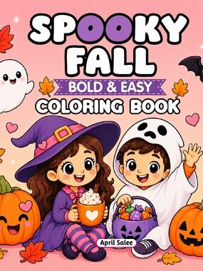 🎃 SPOOKY FALL Coloring & Activity Book — Boo-tiful Autumn Fun! 🍂